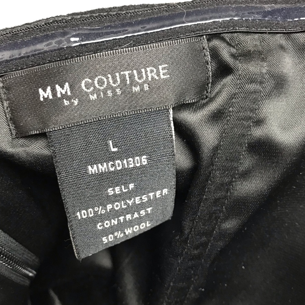 MM Couture By Miss Me Strapless Black Dress Large - Picture 5 of 7